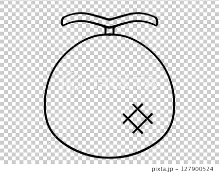 シンプルなメロンのイラスト素材 127900524