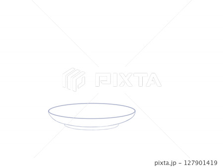 ソーサー（白） 127901419