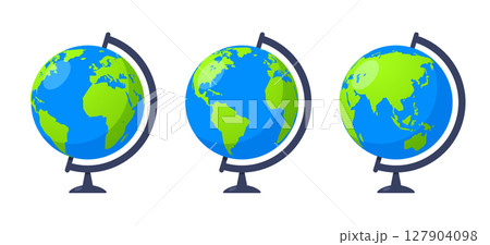 3d earth globe world vector icon. Travel globus cartoon simple illustration geography table desk 3d earth globe world vector icon. Travel globus cartoon simple illustration geography table desk 127904098