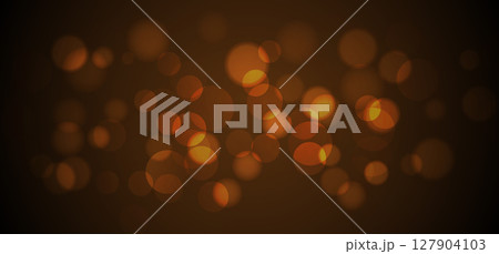 Golden bokeh light effect glowing blurred circles background. Blurred bokeh abstract background. 127904103