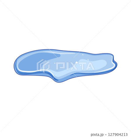 wet puddle cartoon vector illustration 127904213