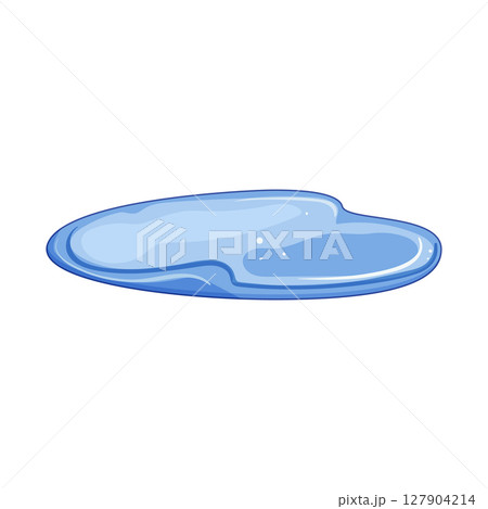 rain puddle cartoon vector illustration 127904214