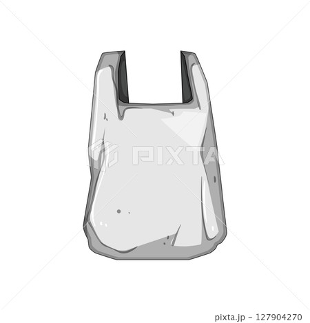 recycling plastic shopping bag cartoon vector illustration 127904270