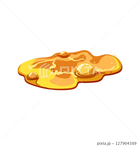 molten lava puddle cartoon vector illustration 127904389