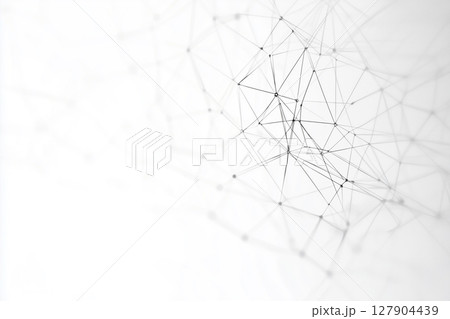AI生成画像：ネットワークウェブの抽象的な背景素材 127904439