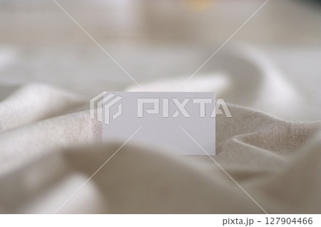 麻と白いカード_14 127904466