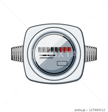 analog gas meter cartoon vector illustration 127904512