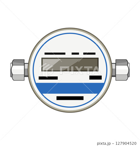 billing gas meter cartoon vector illustration 127904520