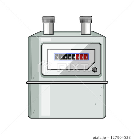 accuracy gas meter cartoon vector illustration 127904528