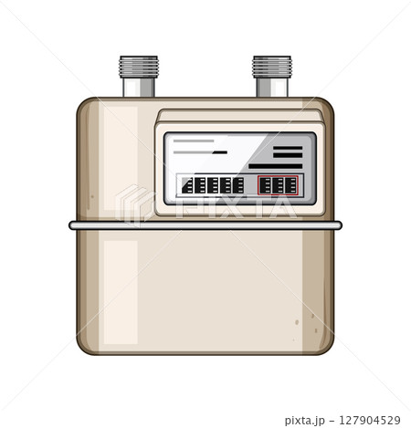 maintenance gas meter cartoon vector illustration 127904529