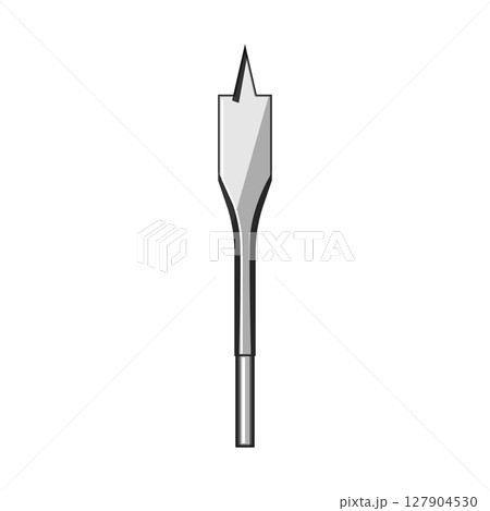 auger drill bit cartoon vector illustration 127904530