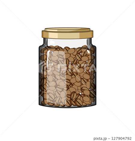 container coffee jar cartoon vector illustration container coffee jar cartoon vector illustration 127904792