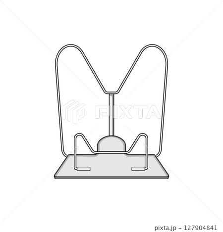 foldable book reading stand cartoon vector illustration 127904841