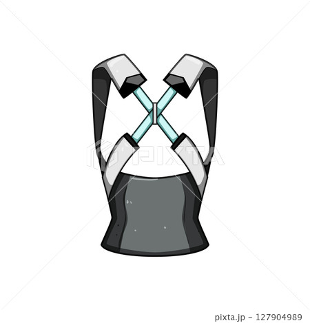 spine back posture corrector cartoon vector illustration spine back posture corrector cartoon vector illustration 127904989