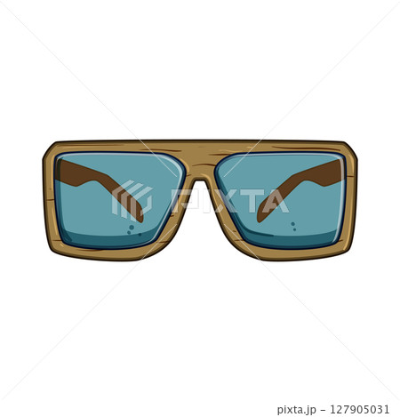 lightweight wooden sunglasses cartoon vector illustration lightweight wooden sunglasses cartoon vector illustration 127905031