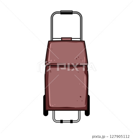 zipper trolley bag cartoon vector illustration 127905112