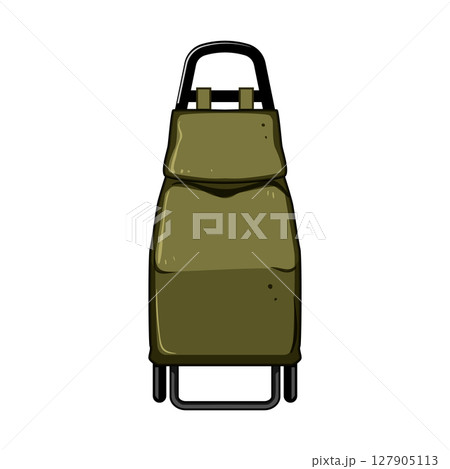 cabin trolley bag cartoon vector illustration 127905113