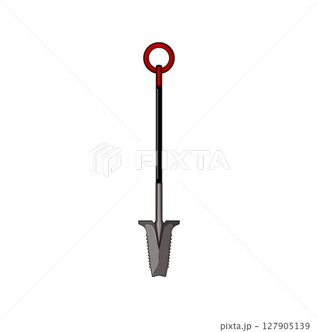 earth tree planting shovel cartoon vector illustration 127905139