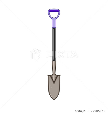 garden tree planting shovel cartoon vector illustration 127905149
