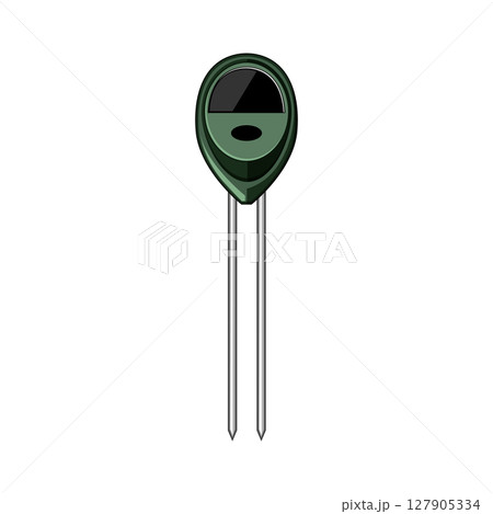 probe soil moisture sensor cartoon vector illustration 127905334