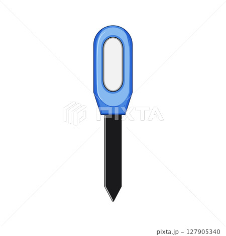 monitoring soil moisture sensor cartoon vector illustration 127905340