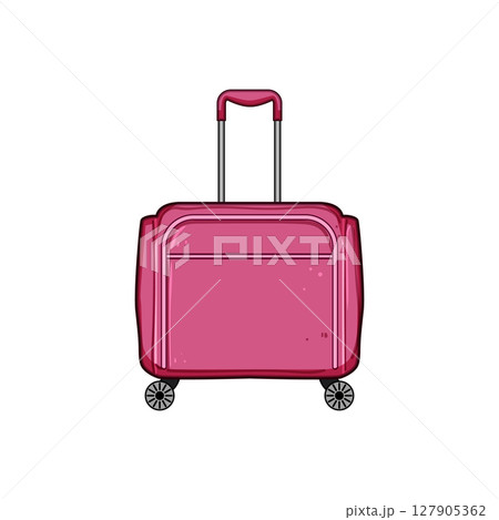 durable soft shell suitcase cartoon vector illustration 127905362