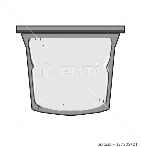 ecofriendly silicone snack bag cartoon vector illustration 127905421