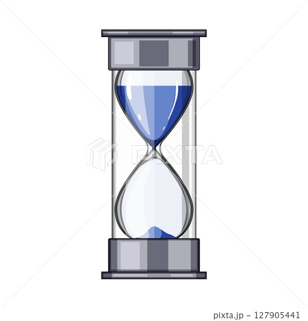focus sand timer kids cartoon vector illustration 127905441