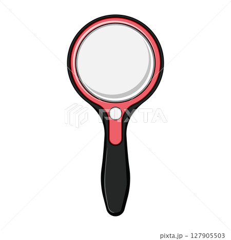 collection reading magnifier cartoon vector illustration 127905503