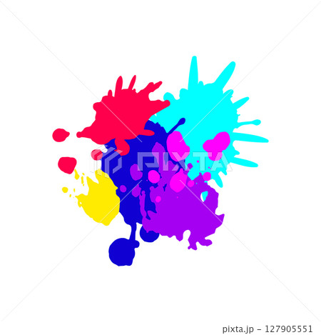 drip paint splatters cartoon vector illustration drip paint splatters cartoon vector illustration 127905551