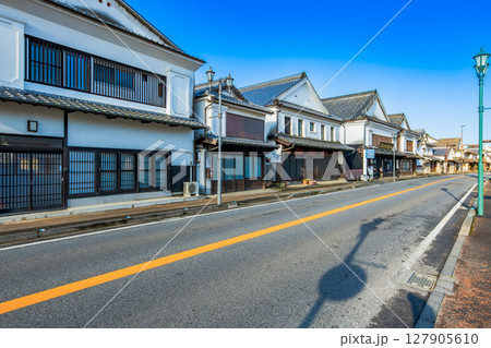 福岡県　筑後吉井町の町並み 127905610
