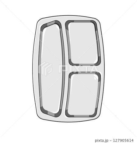 stackable multi section meal tray cartoon vector illustration stackable multi section meal tray cartoon vector illustration 127905614