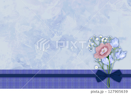 デルフィニウムの花束が描かれたテクスチャ デルフィニウムの花束が描かれたテクスチャ 127905639