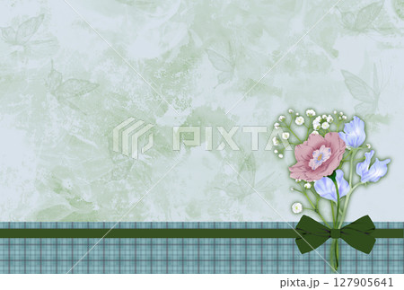デルフィニウムの花束が描かれたテクスチャ 127905641