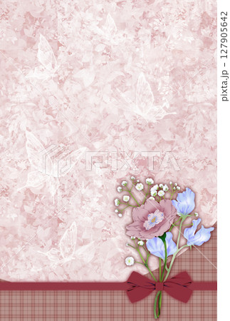 デルフィニウムの花束が描かれたテクスチャ デルフィニウムの花束が描かれたテクスチャ 127905642