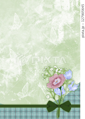 デルフィニウムの花束が描かれたテクスチャ デルフィニウムの花束が描かれたテクスチャ 127905645