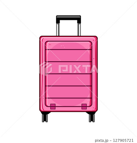 lock hard shell suitcase cartoon vector illustration lock hard shell suitcase cartoon vector illustration 127905721