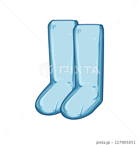 reusable disposable shoe covers cartoon vector illustration 127905851