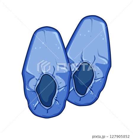 antistatic disposable shoe covers cartoon vector illustration 127905852
