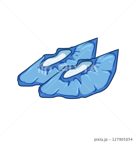 lightweight disposable shoe covers cartoon vector illustration 127905854