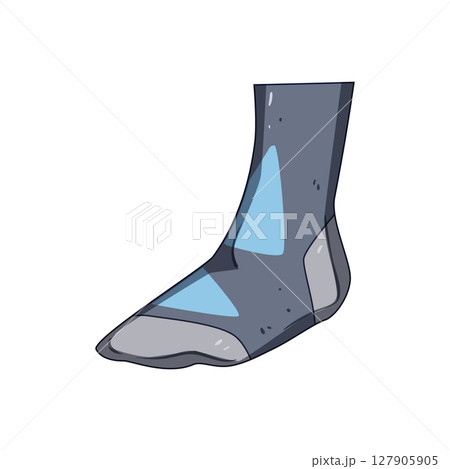 pressure compression socks cartoon vector illustration 127905905