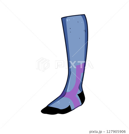 graduated compression socks cartoon vector illustration 127905906