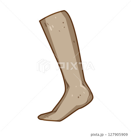swelling compression socks cartoon vector illustration 127905909