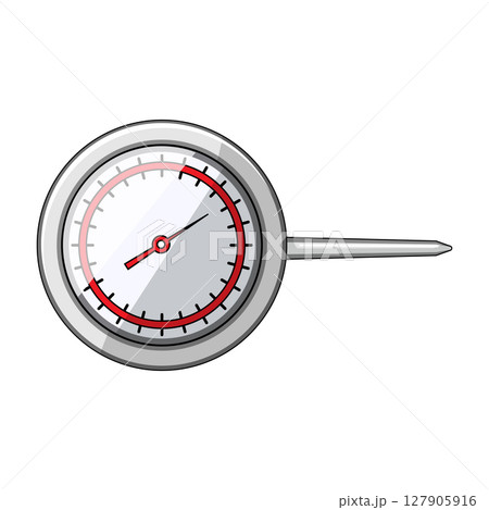 bacteria compost thermometer cartoon vector illustration 127905916