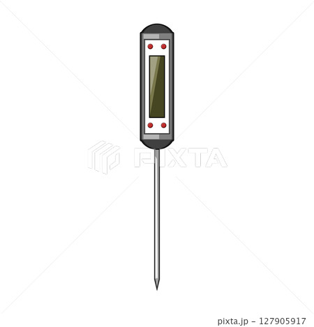 organic compost thermometer cartoon vector illustration 127905917