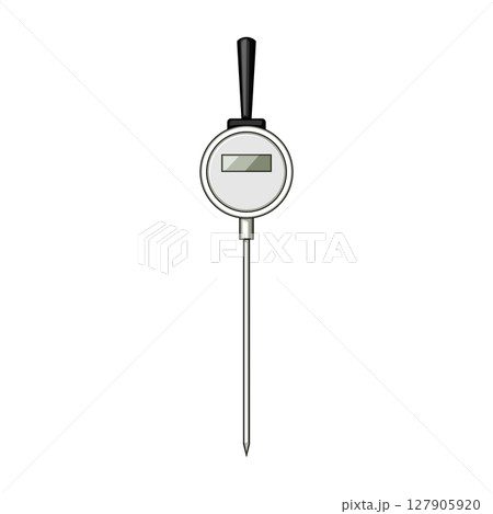 soil compost thermometer cartoon vector illustration 127905920