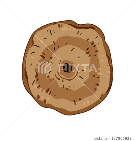 nontoxic coconut fiber dish scrubber cartoon vector illustration 127905922