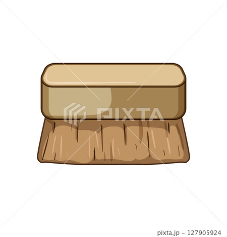 compostable coconut fiber dish scrubber cartoon vector illustration 127905924