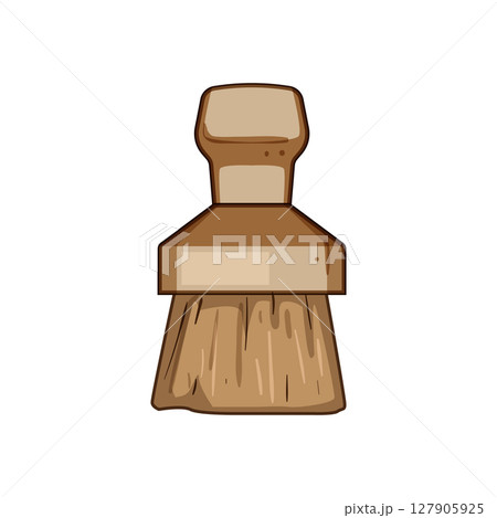 organic coconut fiber dish scrubber cartoon vector illustration 127905925