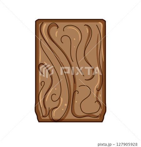 cleaning coconut fiber dish scrubber cartoon vector illustration 127905928